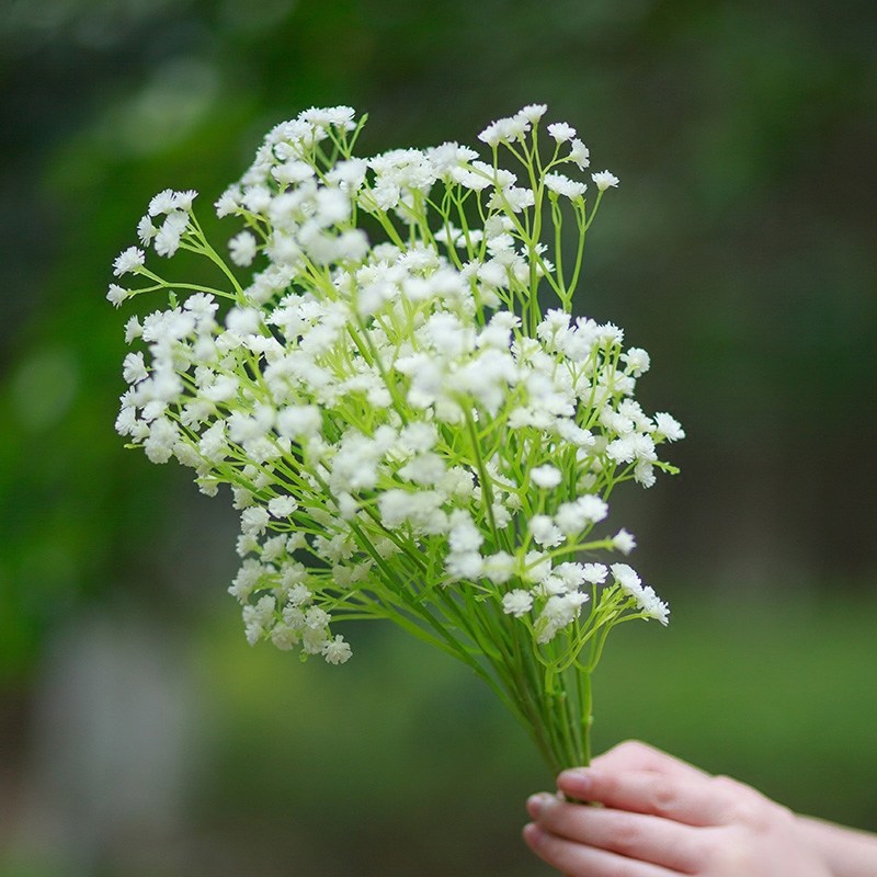 1 Bundle Artificial Gypsophila Imitation Flowers Plastic Baby Breath Bouquets - Image 4