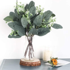 Artificial Eucalyptus Leaves Branches Set