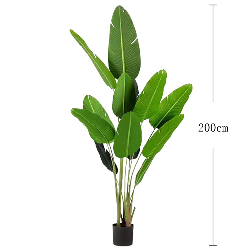 200cm Tropical Plants Large Artificial Tree With Pot - Image 4