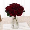 5pcs Short Rose Artificial Plants Luxurious Wedding Decoration