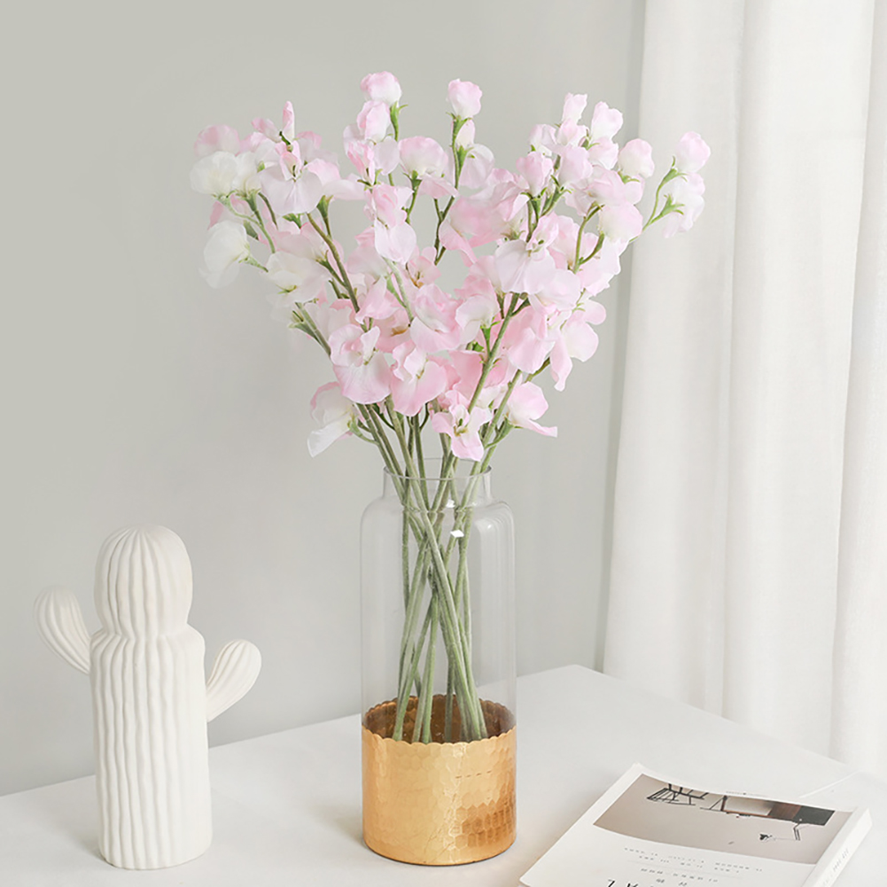 Artificial Flower Bouquet Silk Sweet Pea Artificial Plant - Image 5