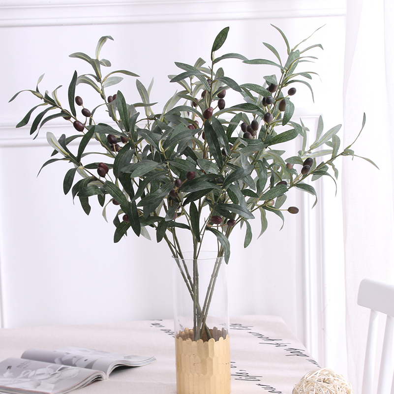 Artificial Olive Green Leaves Tree Branches - Image 3