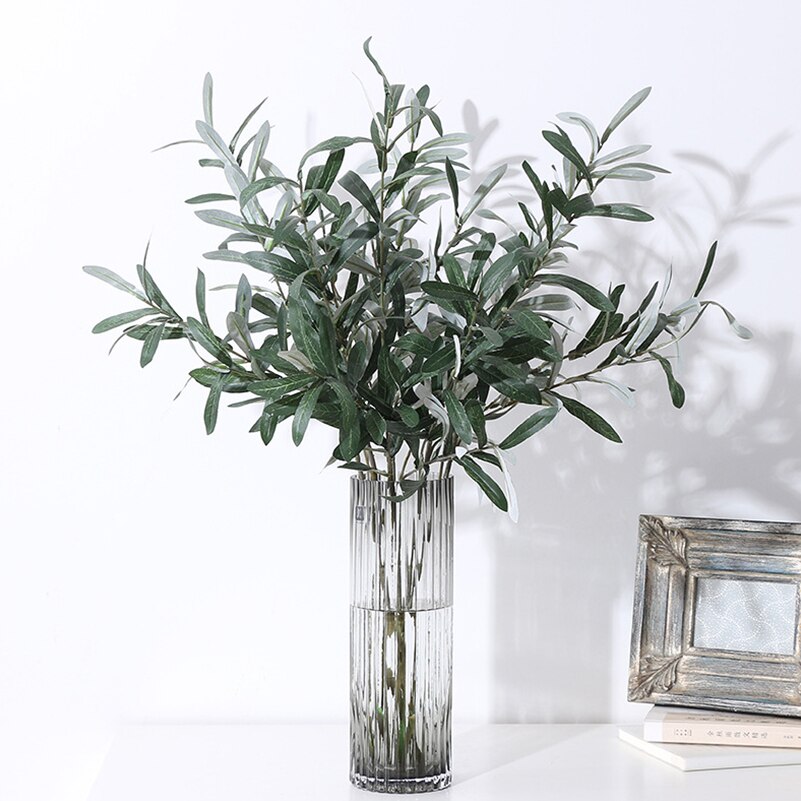 Artificial Olive Green Leaves Tree Branches - Image 4