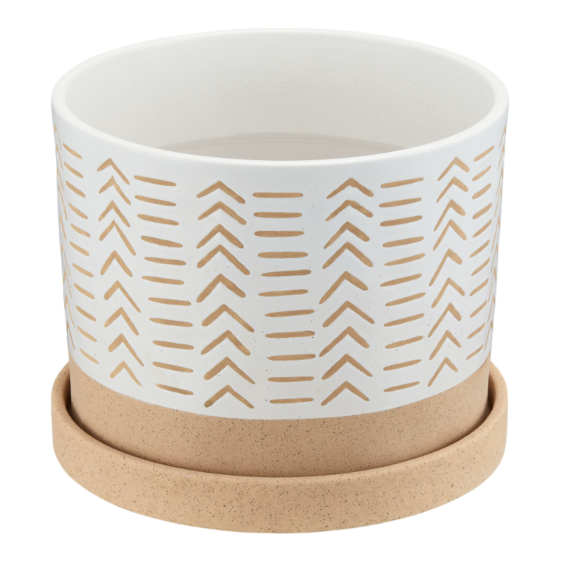 6/12inch Nested Planters Flower Pot For Indoor Plants, 2-Pack - Image 4