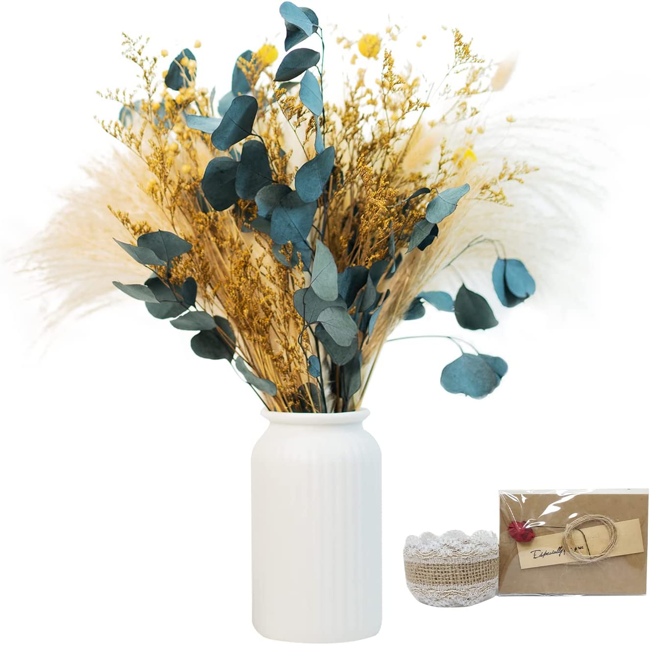 Artificial Dried Flowers Branch Pampas Grass - Image 3