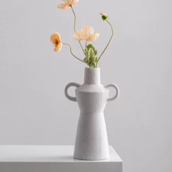 Nordic Ins Ceramic Decoration Vase, Shape 2, White