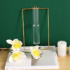 Wall-mounted Glass Vase Home Decor, Rectangle