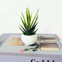 Mini Artificial Aloe Plants Bonsai Small Simulated Tree Pot