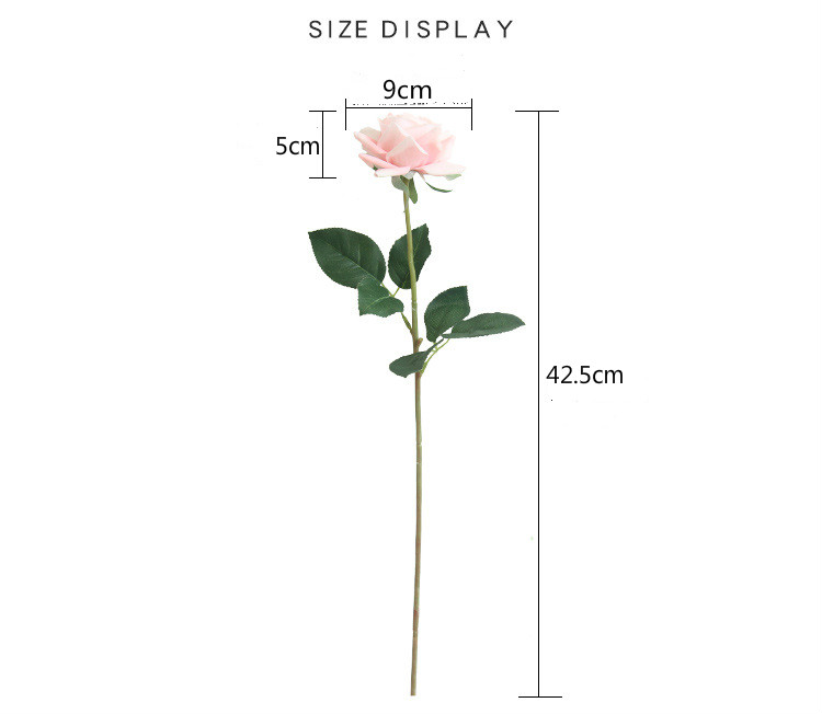 10pcs/lot Decor Rose Artificial Flowers, Silk, Pink - Image 5