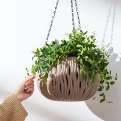 Hanging Basket Dual-pots Self Watering Hanging Pots for Plants Flowers