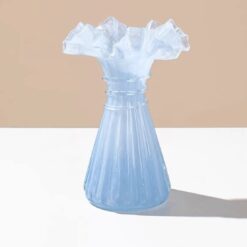 Modern Luxury Handmade Lace Vase, Blue