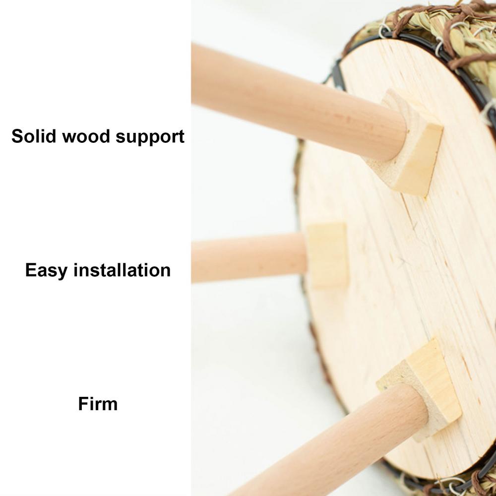 Round Woven Plant Flower Pots Stand With Legs - Image 5