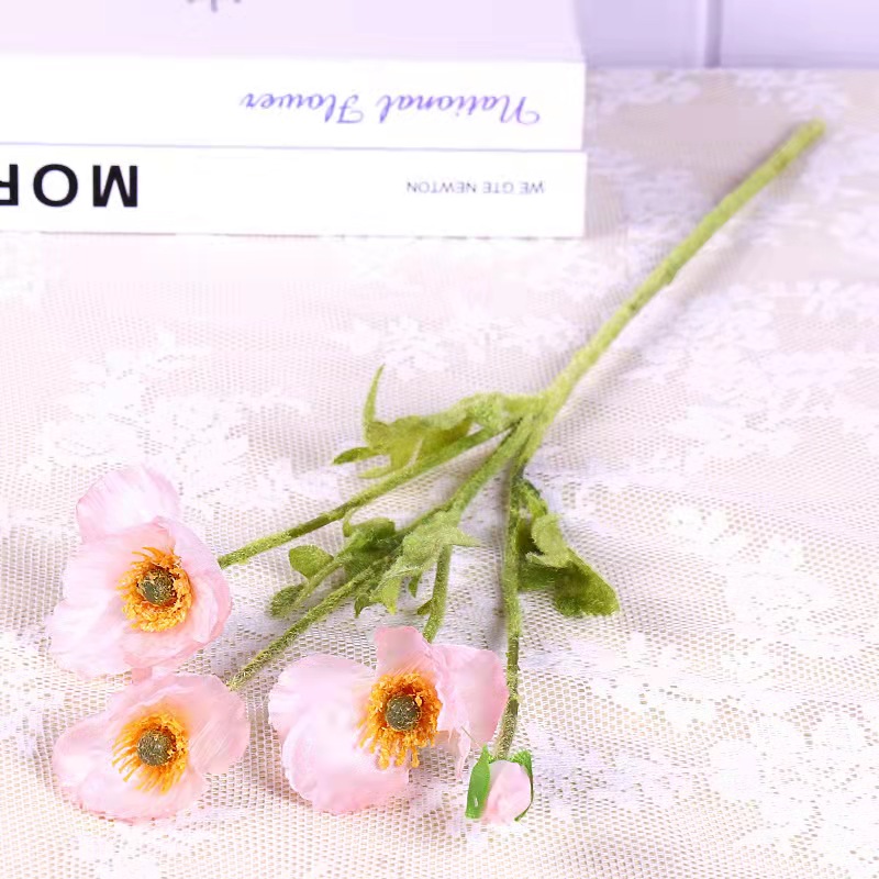 4 Heads/Branch Artificial Flower Bouquet Home Decor - Image 2