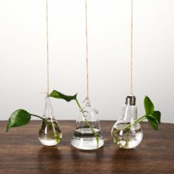 Creative Garden Hanging Glass Ball Vase Hydroponics Flower Plant Pot
