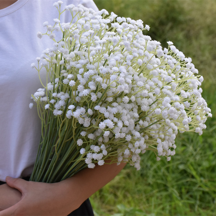1 Bundle Artificial Gypsophila Imitation Flowers Plastic Baby Breath Bouquets - Image 6