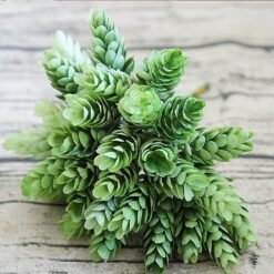 30pcs Green Artificial Plastic Flowers Home Decoration