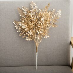 Artificial Gold Gypsophila Flowers Plastic Grass Wedding  Home Decoration