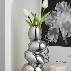 Art Nordic Style Cobble Vase Dried Flower Decorative