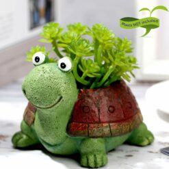 Resin Turtle Garden Flower Pot