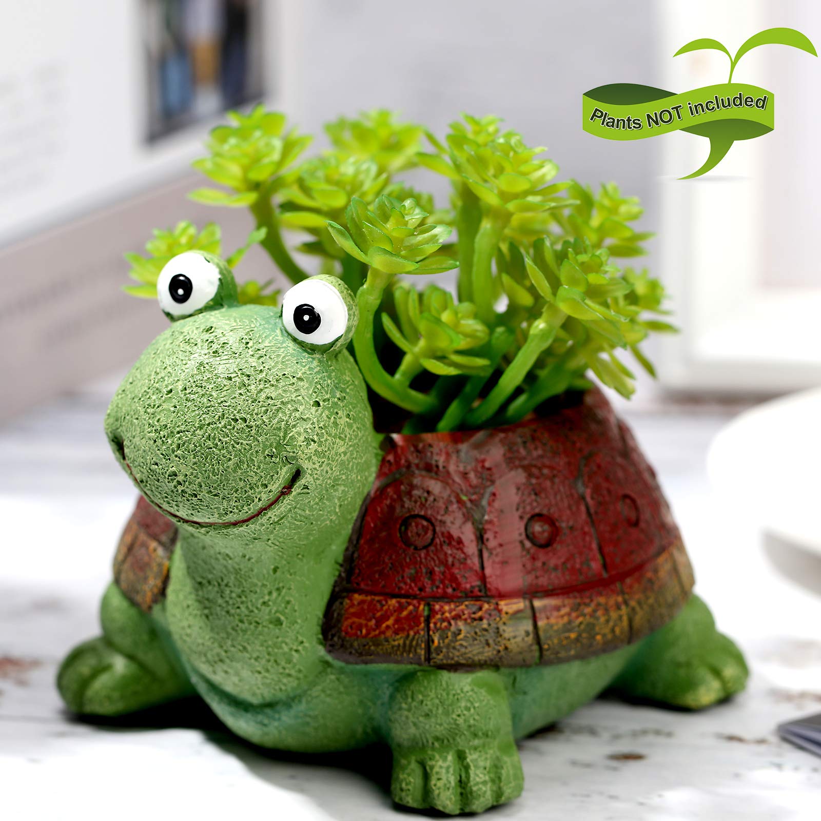 Resin Turtle Garden Flower Pot