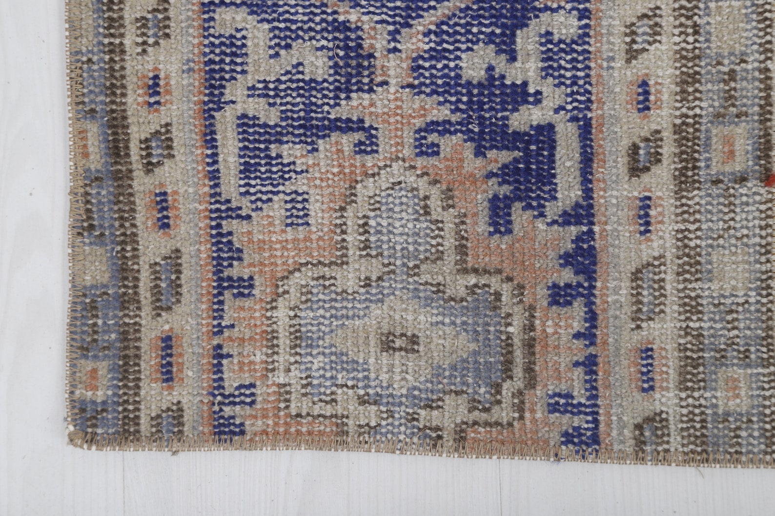 2x5 Turkish Runner, Vintage Runner, 2x5 Oushak Rug - Image 4