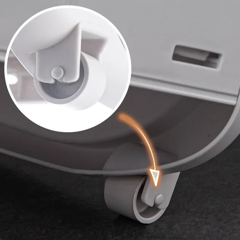 2 Tier Laundry Baskets With Wheels - Movable, Foldable Laundry Sorter Bucket - Image 9