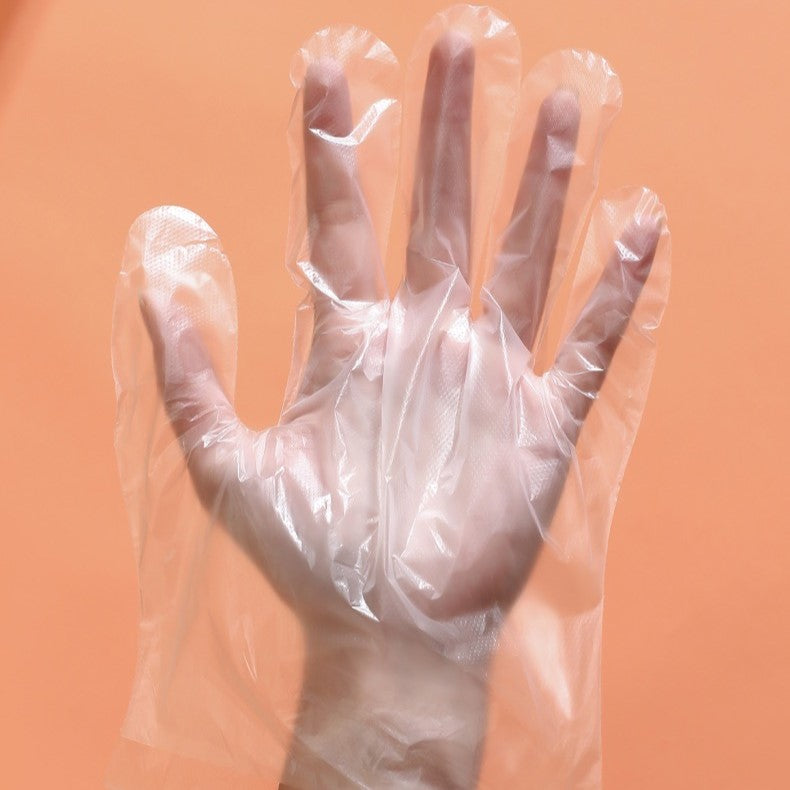 200 Pcs Disposable Hand Gloves with Wall Mount Clip Organizer