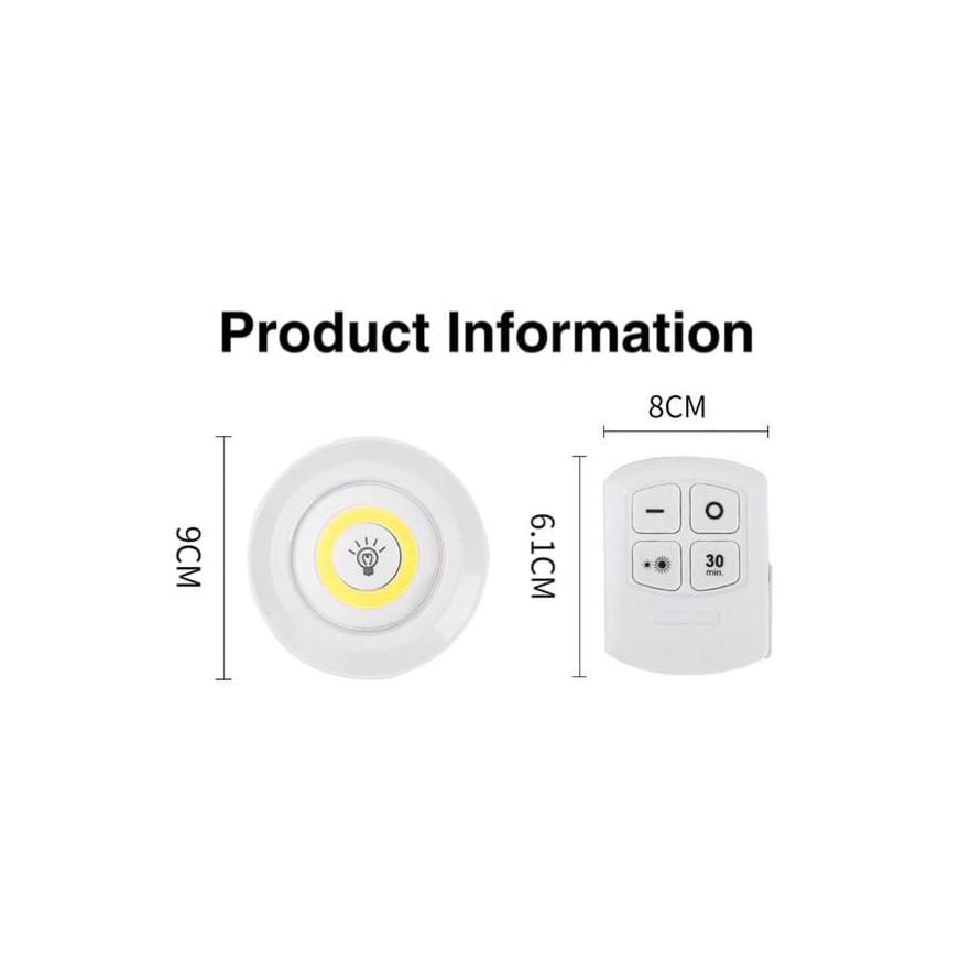 3 Pcs Dimmable LED Under Cabinet Light with Remote Control - Image 10