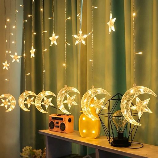 3.5M LED Star and Moon String Lights - Decorative Ramadan Ambiance Lighting for Indoor, Outdoor - Image 8