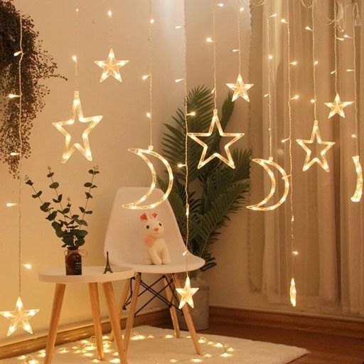 3.5M LED Star and Moon String Lights - Decorative Ramadan Ambiance Lighting for Indoor, Outdoor - Image 5