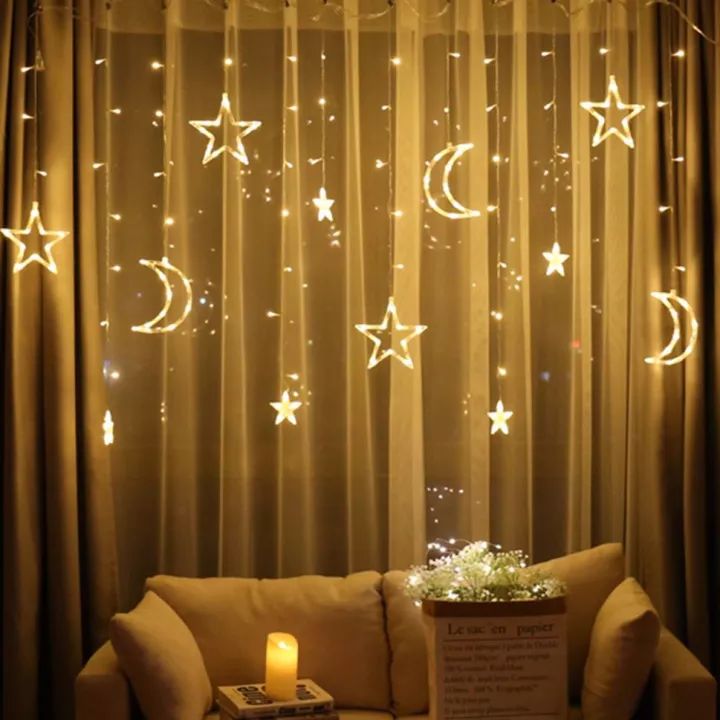 3.5M LED Star and Moon String Lights - Decorative Ramadan Ambiance Lighting for Indoor, Outdoor - Image 15