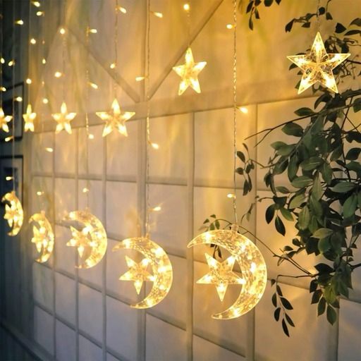 3.5M LED Star and Moon String Lights - Decorative Ramadan Ambiance Lighting for Indoor, Outdoor - Image 6