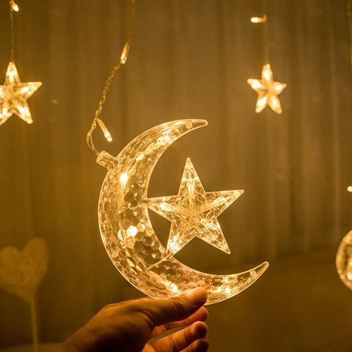 3.5M LED Star and Moon String Lights - Decorative Ramadan Ambiance Lighting for Indoor, Outdoor - Image 7
