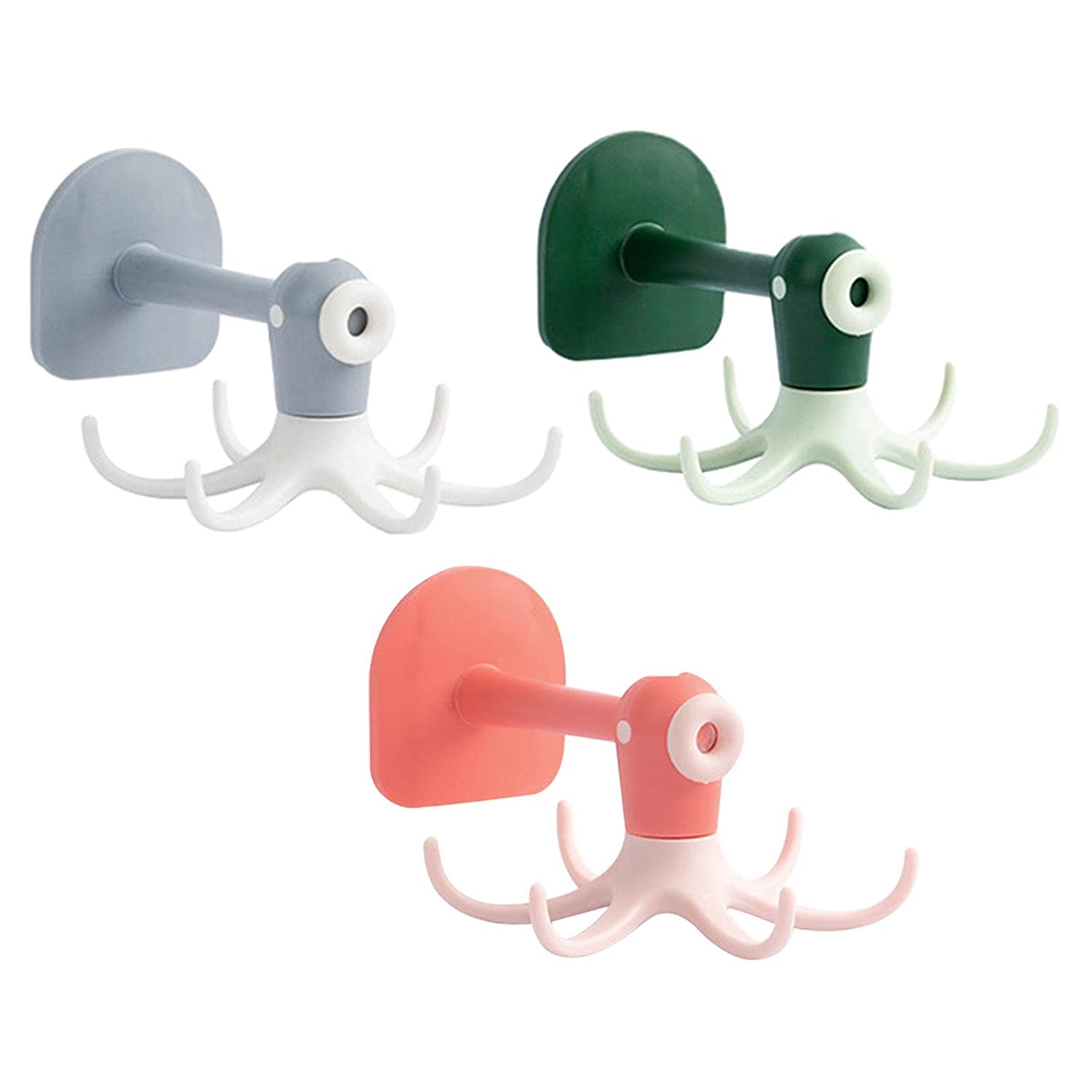 6 Claws 360° Rotatable Punch-Free Wall Mount Octopus Hook - Image 9