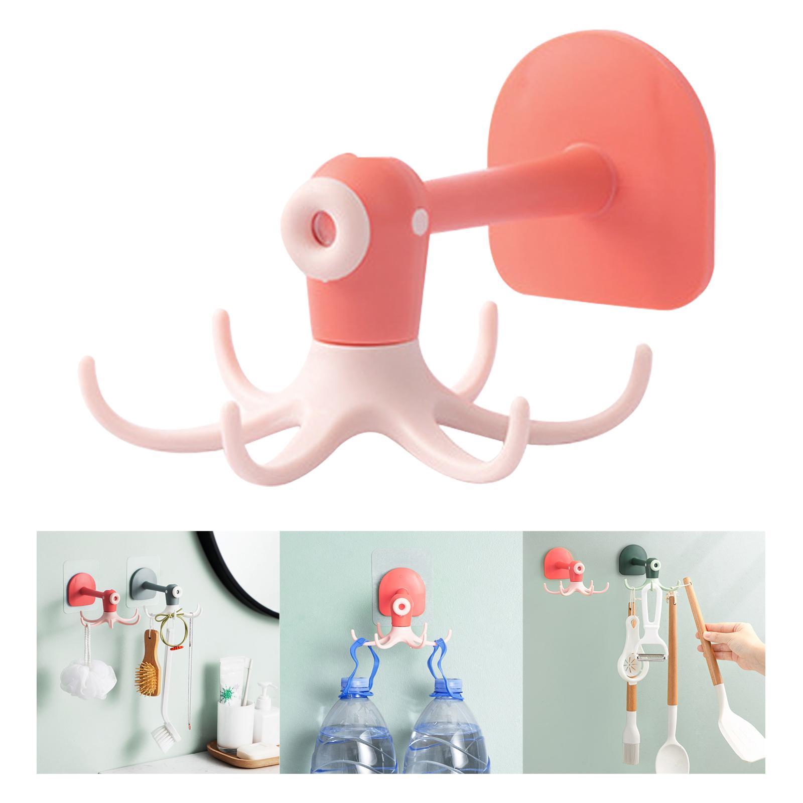 6 Claws 360° Rotatable Punch-Free Wall Mount Octopus Hook - Image 4