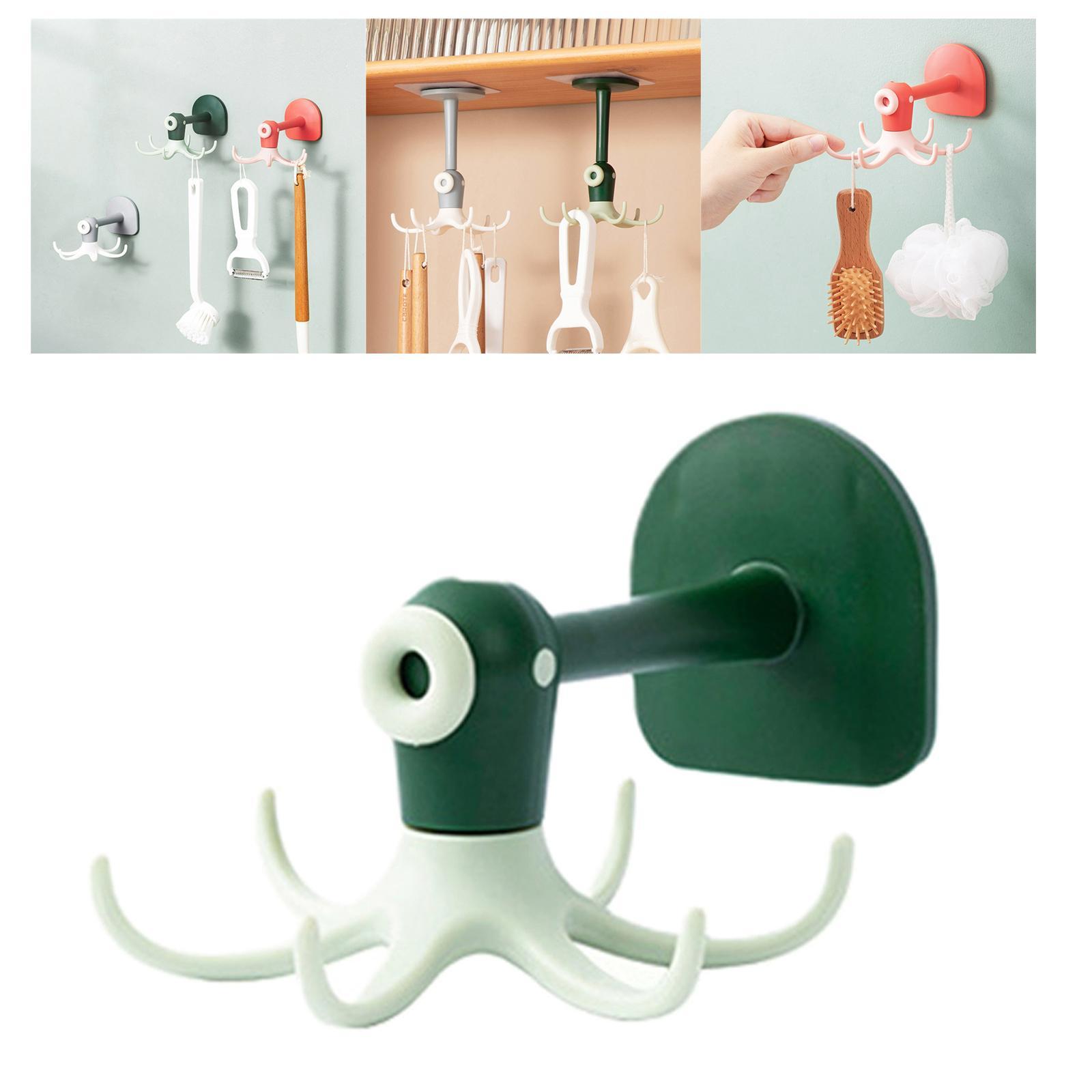 6 Claws 360° Rotatable Punch-Free Wall Mount Octopus Hook - Image 6