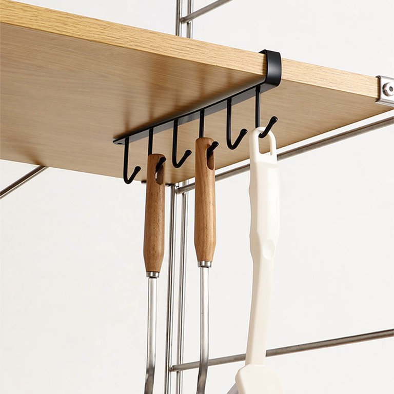 6 Hooks Multifunctional Metal Organizer Hanger - Image 7
