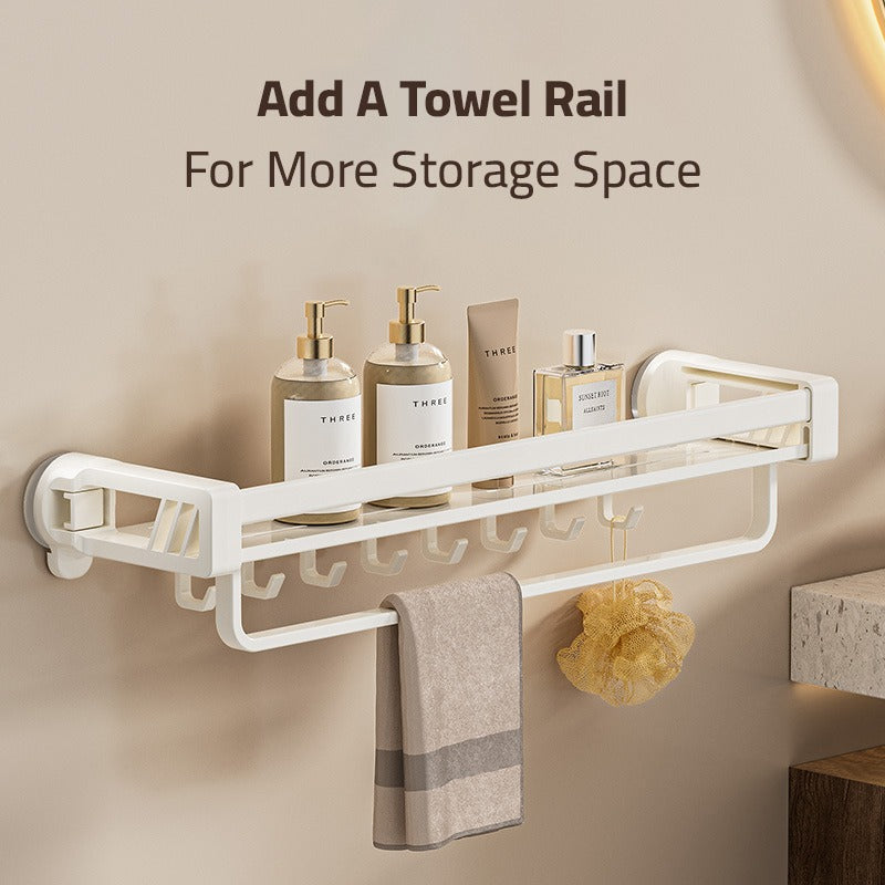 Bathroom shelf rack, Suction Cup Wall Mounted Storage Holder, Shower Shelf Organizer - Image 10