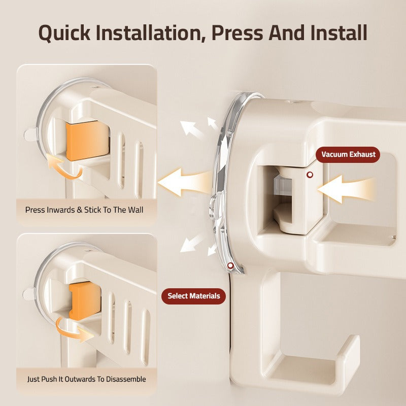 Bathroom shelf rack, Suction Cup Wall Mounted Storage Holder, Shower Shelf Organizer - Image 8