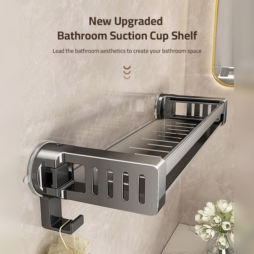 Bathroom shelf rack, Suction Cup Wall Mounted Storage Holder, Shower Shelf Organizer - Image 5