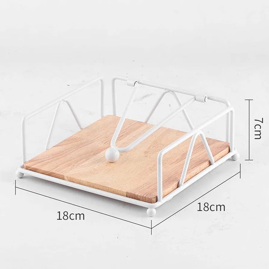 Creative Paper Towel Dispenser, Metal Napkin Holder For Table, Tissue Paper Storage Rack - Image 10