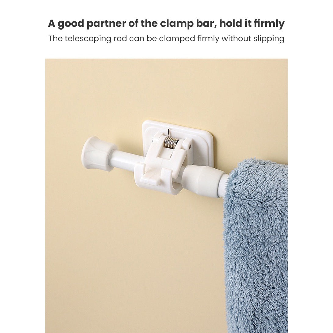 Extendable Hanger Rod, Adjustable Curtain Telescopic Pole Household Hanging Rod - Image 7