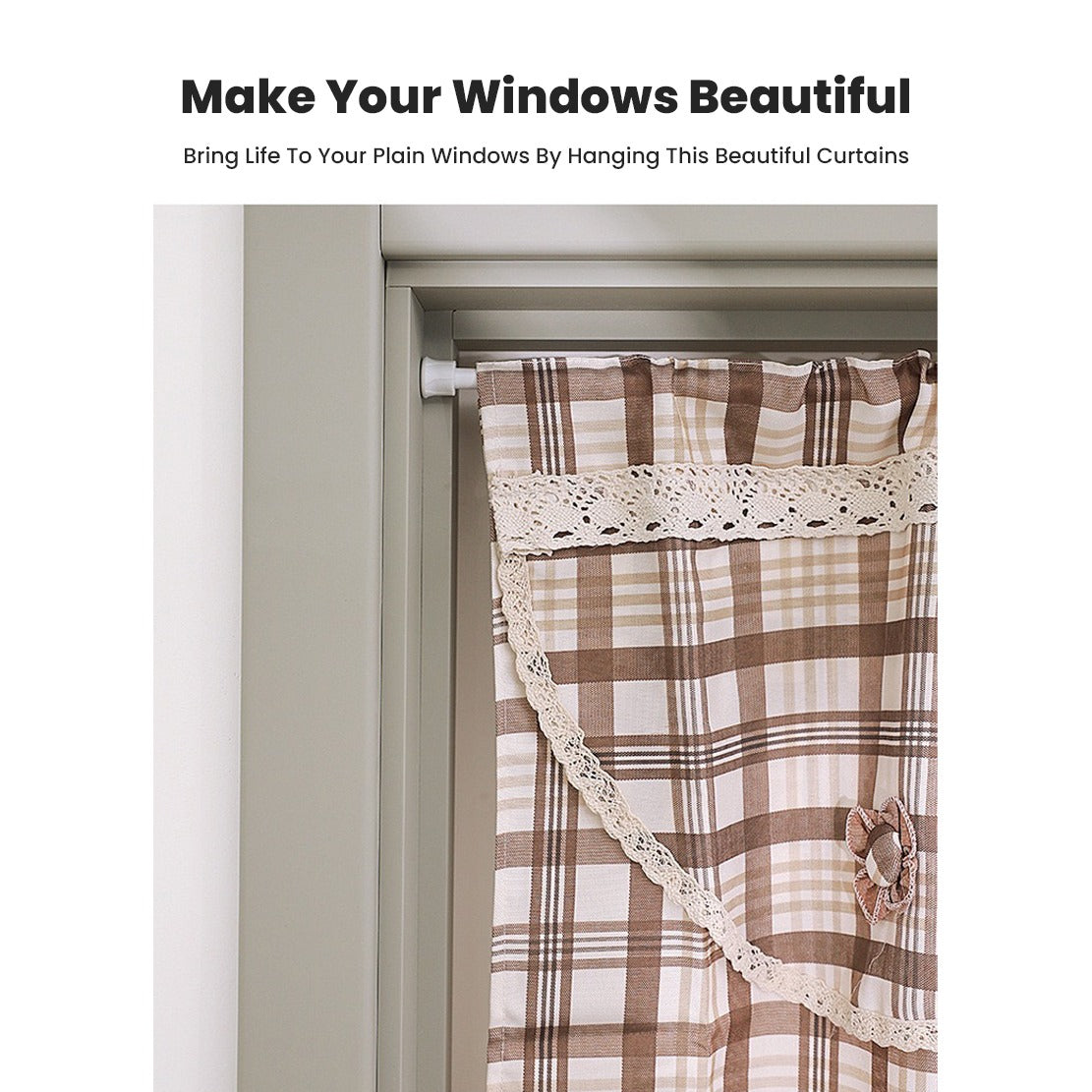 Extendable Hanger Rod, Adjustable Curtain Telescopic Pole Household Hanging Rod - Image 10