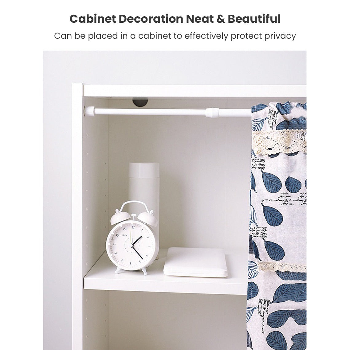 Extendable Hanger Rod, Adjustable Curtain Telescopic Pole Household Hanging Rod - Image 9