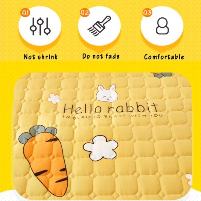 Fitted Size Mattress Bed Sheet with 2 Pillow Case, Printed Waterproof Mattress Protector Bed Sheet - Image 6