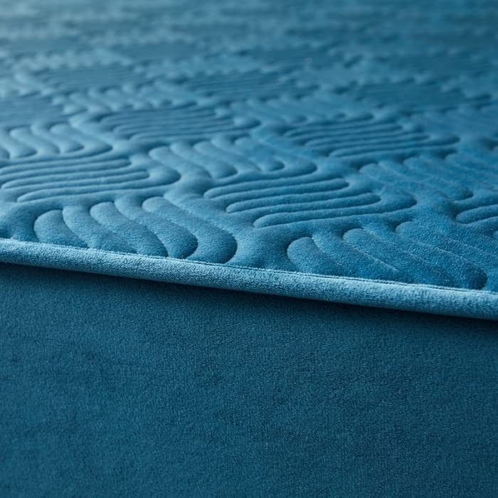 Fitted Size Washable Thicken Quilted Velvet Solid Color Mattress Bedsheet + 2 Pillow Case - Image 14