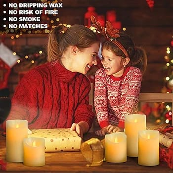 Flameless LED Candles with Remote Control and Timer - 3 Pcs/Set - Image 10