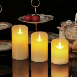 Flameless LED Candles with Remote Control and Timer - 3 Pcs/Set