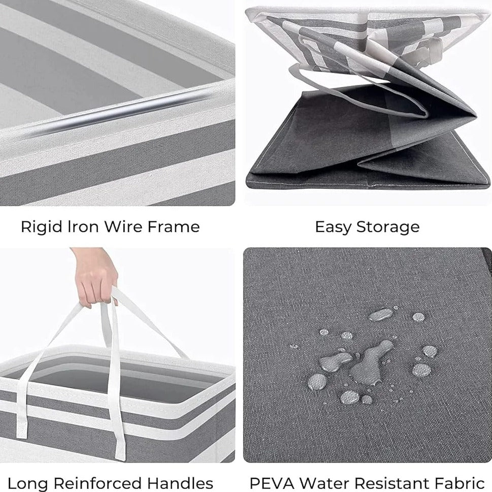 Foldable Cloth Storage Laundry Bin, Multi-functional Storage Basket For Bedroom, Babyroom - Image 14