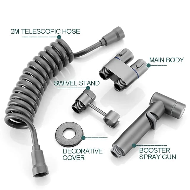 Handheld Bidet Sprayer for Toilet, Dual Control Bathroom Shower, High Pressure Toilet Faucet - Image 4